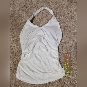 OGL White Halter Camisole Top